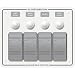 BLUE SEA 8272 PANEL WATERPROOF CB 12VDC Image