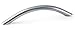 Laurey 33839 Tech 1/2 Moon 3-3/4-Inch Pull, Satin Chrome