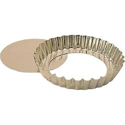 SCI Scandicrafts Fluted Tart/Quiche Mold, Removable Bottom 9.5-inch Diameter