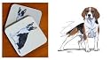 Beagle Beverage Coaster Set