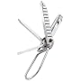 Swiss Tech SATBS Screwz-All 4-in-1 Polished Stainless Steel Key Ring Multi-Tool, Gift Box
