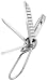 Swiss Tech SATBS Screwz-All 4-in-1 Polished Stainless Steel Key Ring Multi-Tool, Gift Box
