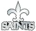 New Orleans Saints Silver Auto Emblem