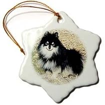 Dogs Pomeranian - Black and Tan Pomeranian - Ornaments