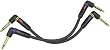 Planet Waves Right Angle Patch Cable, 2 Pack , 6 inches