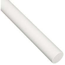 Machinable Bisque Alumina Ceramic Round Rod, Pure White, 1/4" Diameter, 12" Length