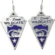 Kansas State Wildcats Dangle Earrings - NCAA College Athletics Fan Shop Sports Team Merchandise