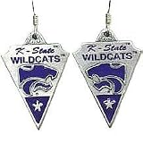 Kansas State Wildcats Dangle Earrings - NCAA College Athletics Fan Shop Sports Team Merchandise