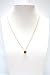 Cubic Zirconia Red Heart Pendant on Gold Plated Necklace Chain - Fashion Necklace