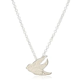 Dogeared Make a Wish..Reminder Daughter Bird Charm Necklace, 