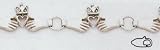 14kt White Gold 7.5 Claddagh Bracelet - SF318-75
