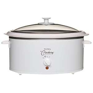 West Bend 84346 6-Quart Oval Crockery Cooker by West Bend