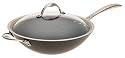 Calphalon One Nonstick 12-Inch Flat-Bottom Wok with  Glass Lid