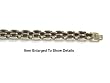 8.5" Highly Polished Surgical Stainless Steel and Rubber Men's Bracelet
