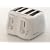 Russell Hobbs 13899 4 Slice Compact Toaster in white and chrome