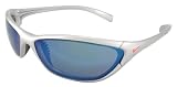 Nike Interchange Square.R Sunglasses, EV0011-005, Silver Ice Frame/ Gray Flash+Orange Lenses