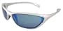 Nike Interchange Square.R Sunglasses, EV0011-005, Silver Ice Frame/ Gray Flash+Orange Lenses