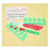 Tropical Shine merry Christmas Pedicure Pack (7 Foot File; 4-way Buffer; Toe Separators)