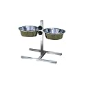 TRIXIE 24921 Hundebar mit 2 Edelstahln&iquest;pfen, 1,8 l/&iquest; 20 cm