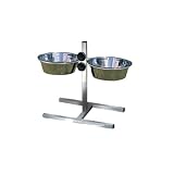 Hundebar inkl. Naepfe fuer 2 x 1,8 l, Hoehe bis 40 cm