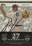 Justin Verlander, Detroit Tigers Autographed Card