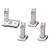 Panasonic KX-TG7124 Quad DECT with Answerphone Silver