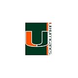 Miami Hurricanes 50x60 Stripes Series Royal Plush Blanket Throw