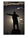Statue of Lenin at Sunset, Bishkek City, Kyrgyzstan Architecture Photographic Poster Print by Martin Moos, 12x16