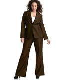Calvin Klein Woman One-Button Seamed Pant Suit