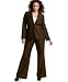 Calvin Klein Woman One-Button Seamed Pant Suit