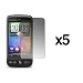 5 Pack of Premium Crystal Clear Screen Protectors for HTC Desire [Accessory Export Brand Packaging]