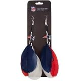 New England Patriots Team Color Feather Earrings