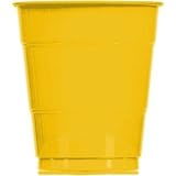 Sunflower Plastic 12 oz. Cup 20 Count