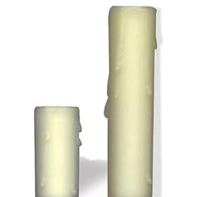 Set of 6 Chandelier Cover Sleeves Bees Wax 6 Inch