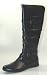 Head Stiefel Leder flach schwarz