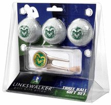 Colorado State Rams 3 Golf Ball Gift Pack With Cap Tool