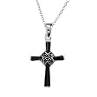 FOJO's Marcasite Onyx Cross Pend