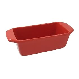 Chantal 1-1 2 Quart Classic Loaf Pan, Glossy Cinnabar by Chantal