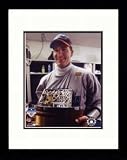 2003 NFC Championship: Jake Delhomme Trophy Framed Photograph