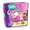 Pampers Custom Fit Cruisers Size 5, 27+ lbs, Jumbo Pack - 26/Pack, 4 Packs