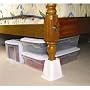 Bed Riser - Elevators White (White) (6"h x 6.25"dia. Elevates bed 6")