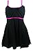 Cocoship Black Plus Size Cerise Mint Swimdress One Piece Swimsuit Beachwear(FBA)