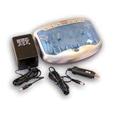 T-2299 Universal Smart Battery Charger for All Size NiMH/NiCd cells with AC/DC plugs