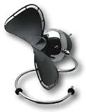 Dragonfly Fan - Black & Chrome