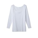 (キレイラボ)KIREILABO エイジング世代のお肌の乾きに ひびきにくい8分袖インナー 保湿 綿100％