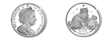 2007 Isle of Man Proof Silver 1oz 999. Ragdoll Cat Coin (Boxed + COA)-image