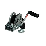 Overtons Marine 1800-lb. Trailer Winch With 20 Strap, Single Drive, Black EDC Coating