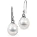 18K Palladium White Gold Paspaley South Sea Cultured Fine Circle Pearl Earrings - 15.00mm