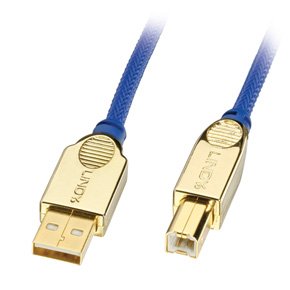 Childrens Toyshop  Electronics : LINDY 3m Premium Gold USB 2.0 Cable, Type A to B
