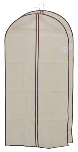 MQ 2x Reise Kleidersack Kleiderschutzhülle Kleiderhülle 135x62cm beige